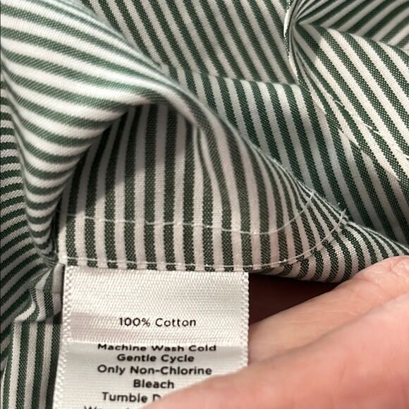 Talbots Haberdashery Petites Sleeveless Button Down Shirt Covered Buttons NWOT - Picture 8 of 9